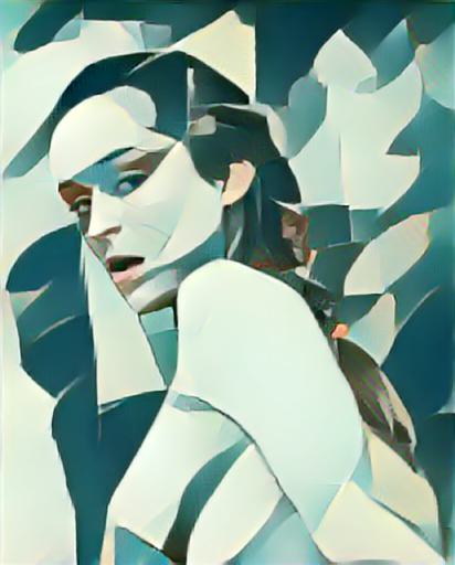 fine art abstract impressionist nude