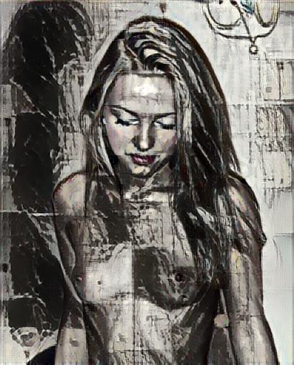fine art abstract impressionist nude