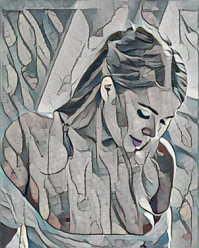 fine art abstract impressionist nude portrait
