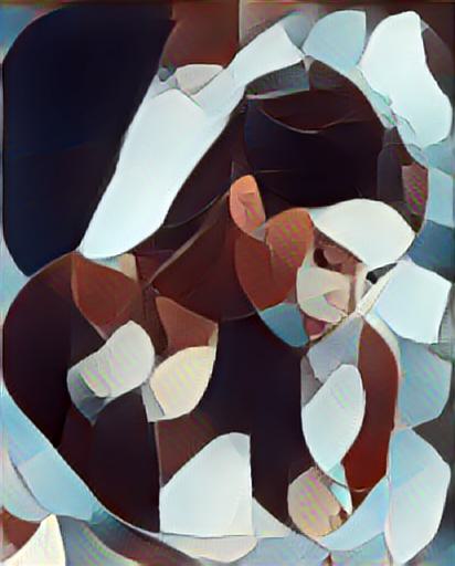 fine art abstract impressionist nude portrait