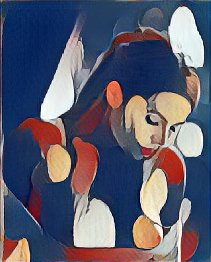 fine art abstract impressionist nude portrait
