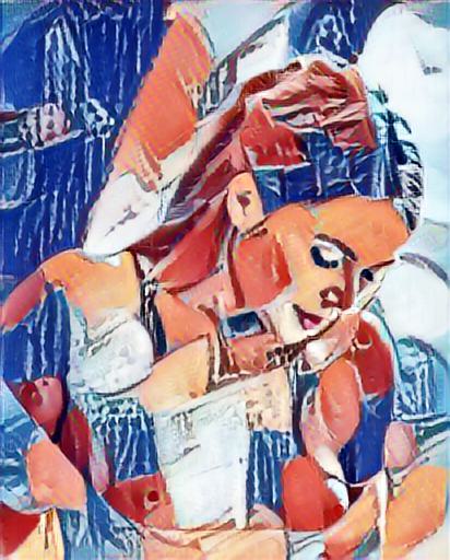 fine art abstract impressionist nude portrait