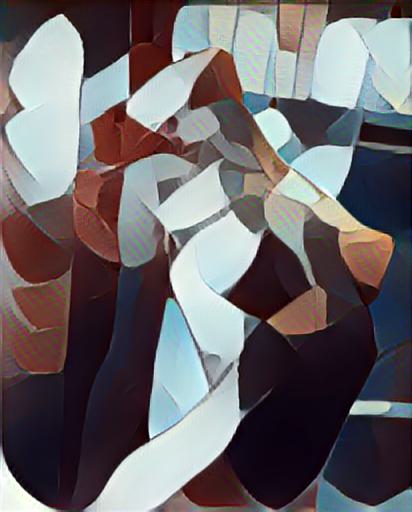 fine art abstract impressionist nude portrait