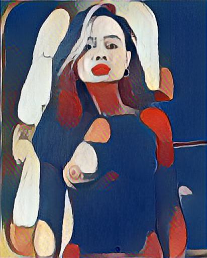 fine art abstract impressionist nude portrait