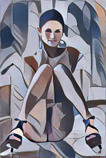 fine art abstract impressionist nude figure