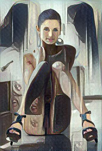 fine art abstract impressionist nude figure