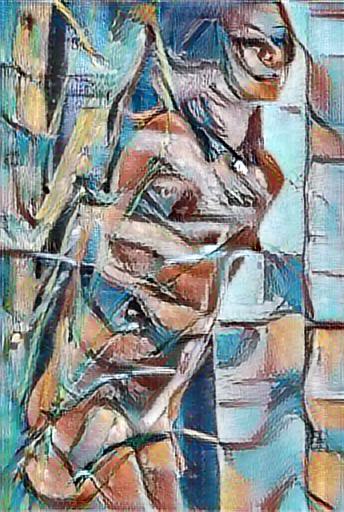 abstract impressionist figure