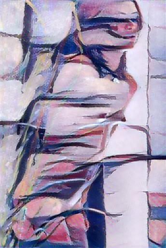 abstract impressionist figure