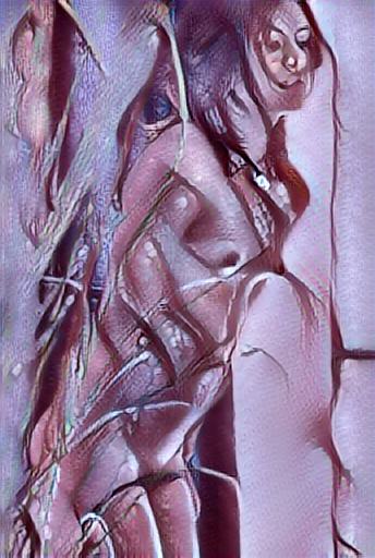 abstract impressionist figure