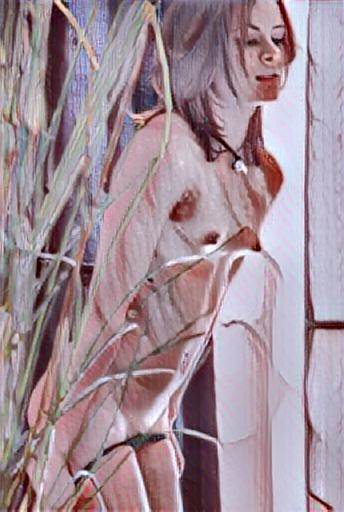 abstract impressionist figure