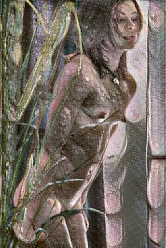 abstract impressionist figure
