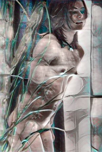 abstract impressionist figure