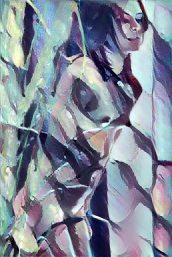 abstract impressionist figure