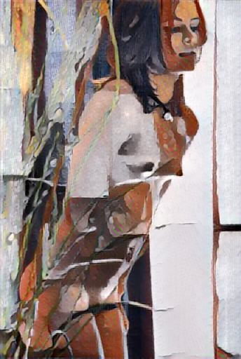 abstract impressionist figure