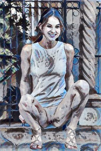 abstract impressionist portrait