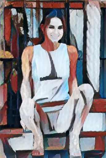 abstract impressionist portrait