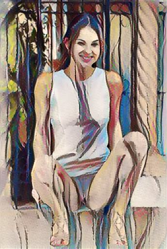 abstract impressionist portrait