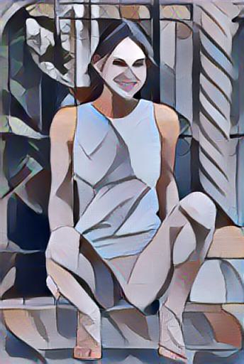 abstract impressionist portrait