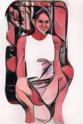 abstract impressionist portrait